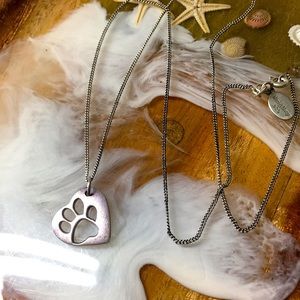 🖤Sterling silver Paw 🐾 necklace by Mimi & Marge